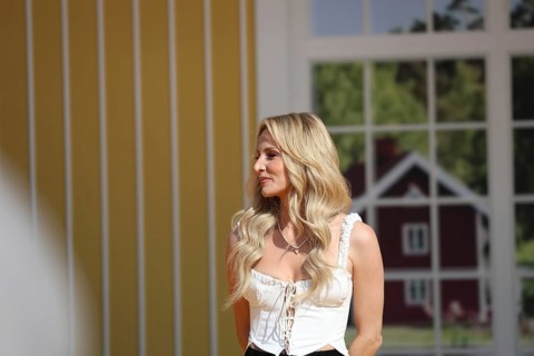 Melissa Naschenweng (singer / artist) in the ARD TV programme Immer wieder sonntags, Rust, Germany