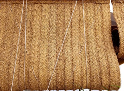 Esparto woven hemp curtain store as traditional mediterranean handcrafted