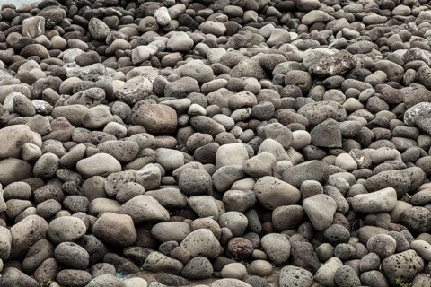 Volcanic rock beach - ideal for backgrounds