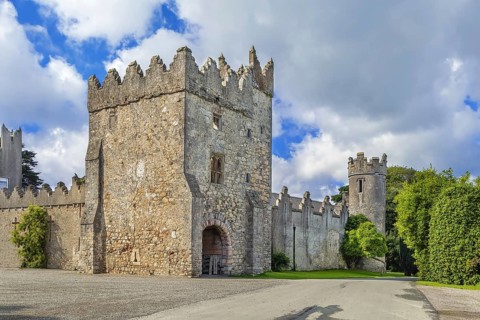 Howth Castle has its origins in medieval times, Ireland, Europe