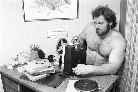 Film projector in the 19702. Ricky Bruch (1946-2011) Swedish track and field athlete. He competed
