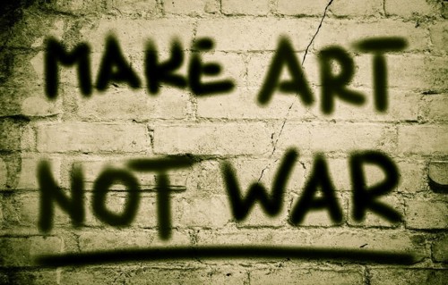 Make Art Not War Concept