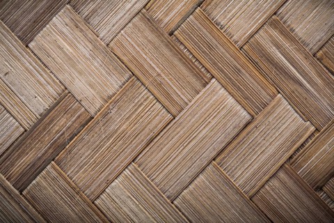 Wicker rowing table mat horizontal view