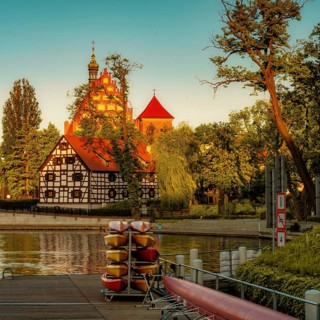 St Martin and St Nicholas Cathedral and Mill Island in Bydgoszcz