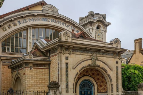 Piscine Saint-Georges, Art Nouveau swimming pool, Rennes, Ille-et-Vilaine department, Brittany