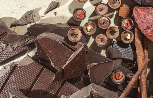 Schokolade Bonbons und Schokolade Bar