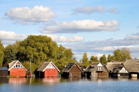 Boathouses near Röbel Müritz