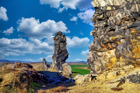 A photo of Devil's Wall in Harz mountain in Germany