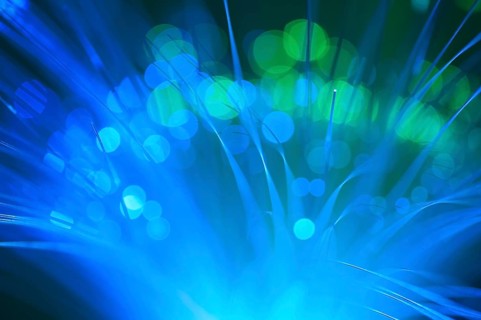 Abstract background blurry lights from optic fibers