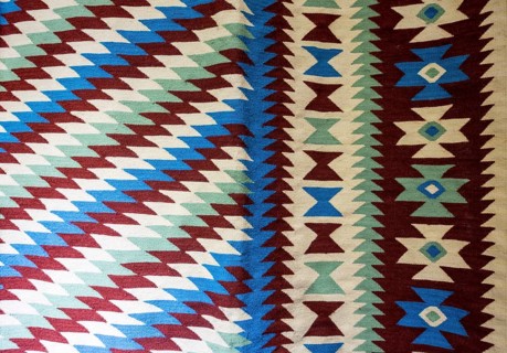 Chiprovtsi Carpets (rugs). Traditional colorful carpets from Chiprovtsi region in Bulgaria.