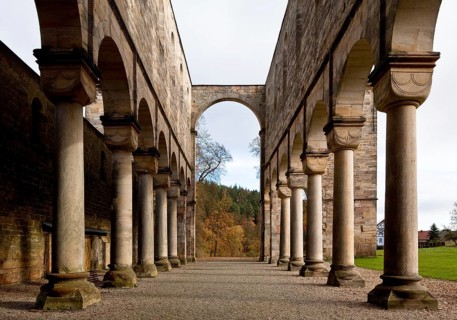 Paulinzella, monastery ruins. Main construction period 1105-24 since 16-17th century Ruin nave