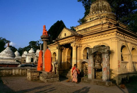 The most revered Hindu site in Nepal is the extensive Pashupatinath Temple complex, five kilometres
