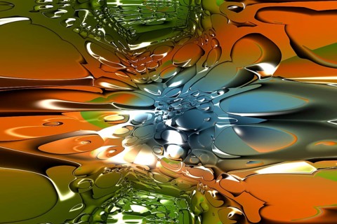 Artistic illustration of an abstract psychedelic background