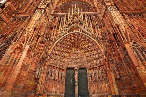 Notre Dame Cathedral in Strasbourg Alsace France