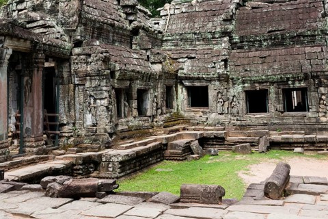 Buddhist temple buildings, jungle temples, mystical, Ta Prohm, Buddhist temple complex, UNESCO