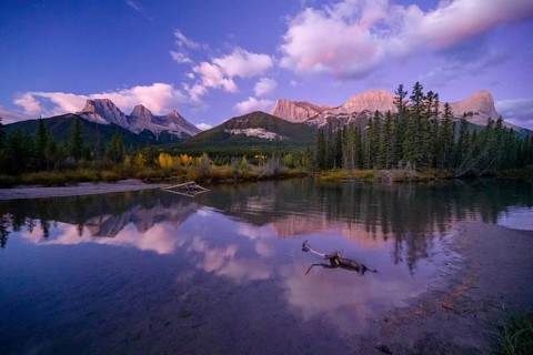 The Three Sisters Alberta Bannf National Park