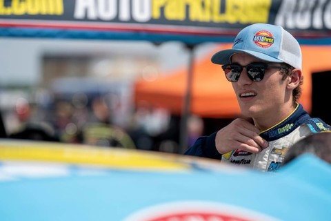 NASCAR Craftsman Truck series Driver, LAWLESS ALAN (45) takes to the track to practice for the