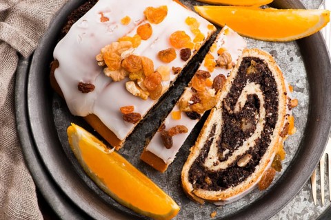 Poppy seed rolls, dessert for christmas