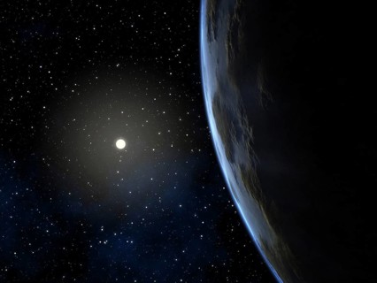 An image of a deep space planet background
