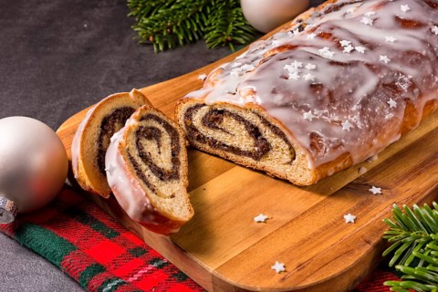 Ein köstlicher Weihnachtsmohnsamen Silesischer Stil