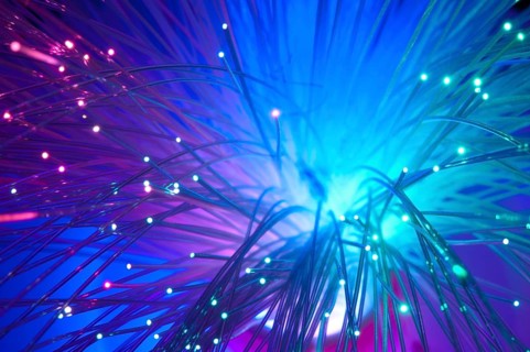 Multicolored optical fibers