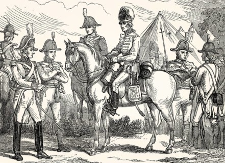 British military uniforms, 19th century, From British Battles on Land and Sea, by James Grant