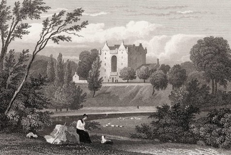 Craigston Castle, near Turriff, Aberdeenshire, 19th century, from Modern Athens by Th. H. Shepherd