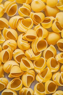 Pasta shells background food and drink concept