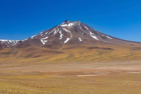 Atacama Desert, Chile. Salar Aguas Calientes. Lake Tuyacto. South America