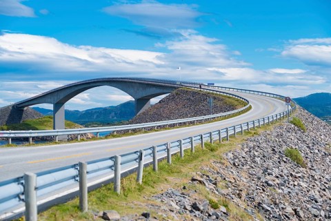 Norway Atlantic Ocean Road or the Atlantic Road (Atlanterhavsveien) been awarded the title as