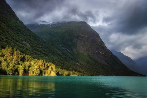 The Kjenndalsbreen is part of the Jostedalsbreen, one of the largest glaciers in Norway, and forms