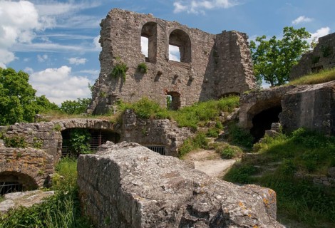 Castle ruins, Homburg, Gössenheim, Lower Franconia