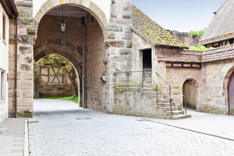 An image of the medieval town Rothenburg in Germany
