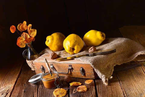 Fresh and tasty Quitte (Cydonia oblonga)