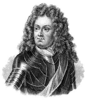Portait of John Churchill, 1st Duke of Marlborough, 1650 - 1722, an English soldier and statesman,