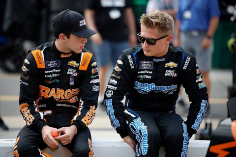 NASCAR Xfinity Series Driver, Derek Kraus (11) gets ready to take to the track to practice for the