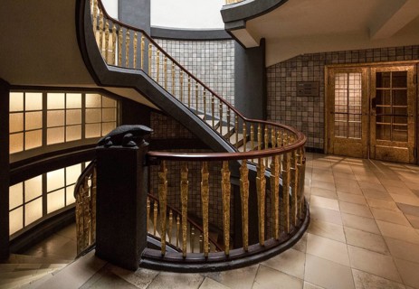 Hamburg, Kontorhaus MESSBERGHOF, built 1922-1924 by Hans and Oskar Gerson, penultimate floor of the