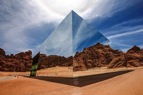 Maraya Concert Hall by the Gioforma architectural group, Al Ula, Kingdom of Saudi Arabia