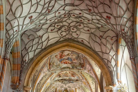 Kötschach, Parish Church of Our Lady (Gailtal Cathedral), vaults in the nave and choir
