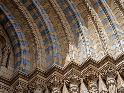 Exterior view of the Natural History Museum in London