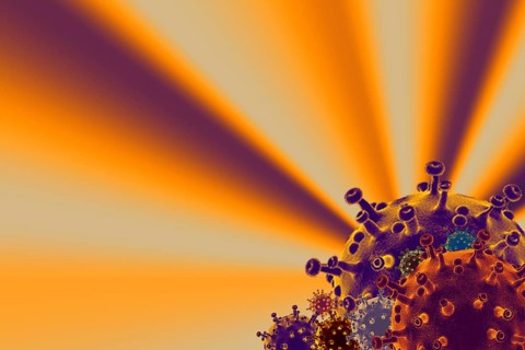 COVID-19 Coronavirus disease outbreak background. Stop spreading Corona virus global pandemic