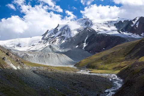 Wonderful Tien Shan mountains. Kyrgyzstan