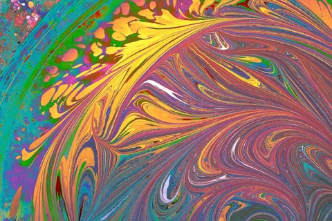 Abstract creative marbling pattern for fabric, design background texture