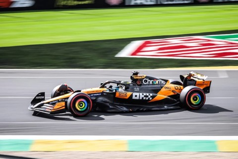 Lando Norris of Great Britain drives the McLaren Formula 1 Team MCL39 during qualifying at Albert