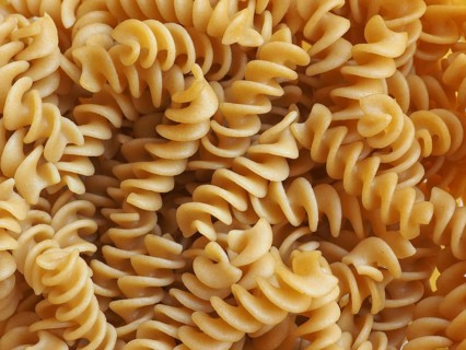 Wholemeal fusilli pasta food
