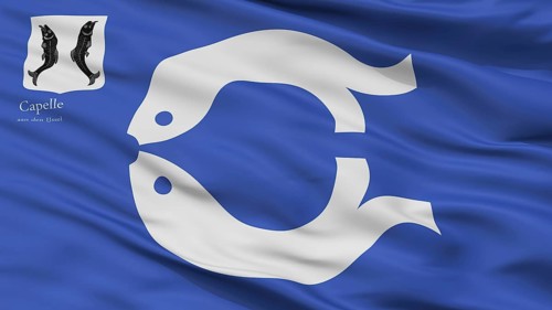 Capelle Aan Den Ijssel City Flag, Country Netherlands, Closeup View
