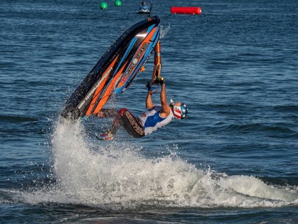 Olbia, Italy - September 16 - 20192 Aquabike world Championship gran prix of Italy
