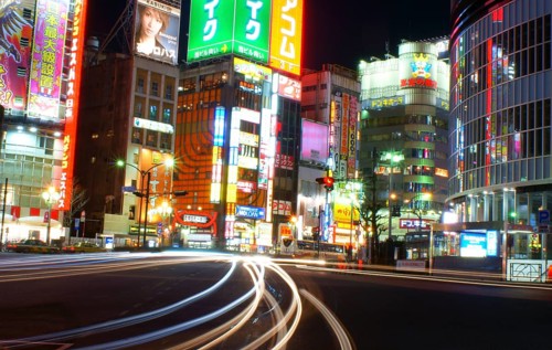 Shinjuku at night (Kabukicho). Shooting Location: Tokyo metropolitan area