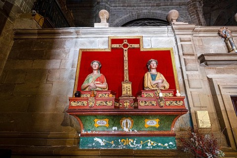 Reliquary bust of Santa Justa and Santa Rufina, 16th century, church of Santa María de la Asunción,