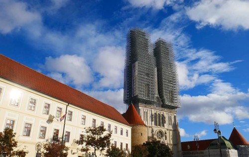 Kaptol and cathedral in Zagreb